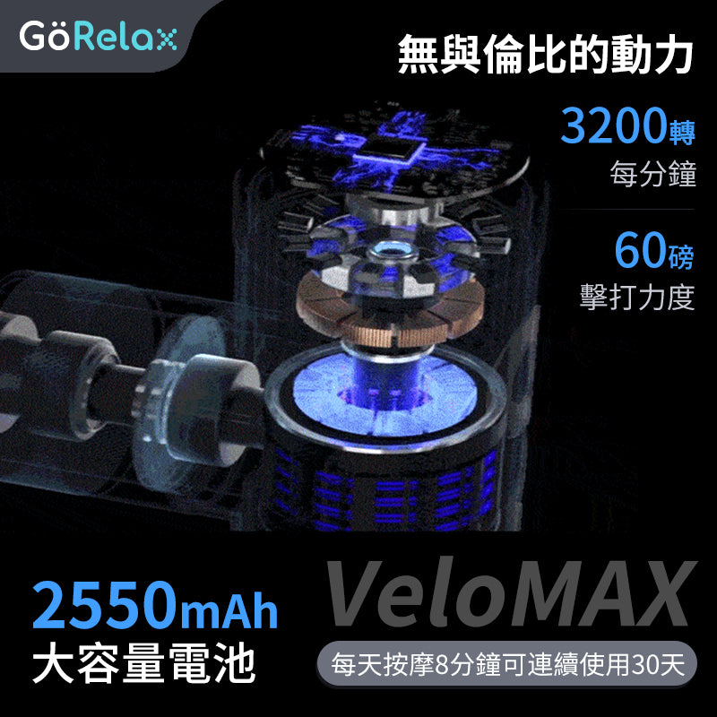 GöRelax VeloMAX 筋膜按摩槍