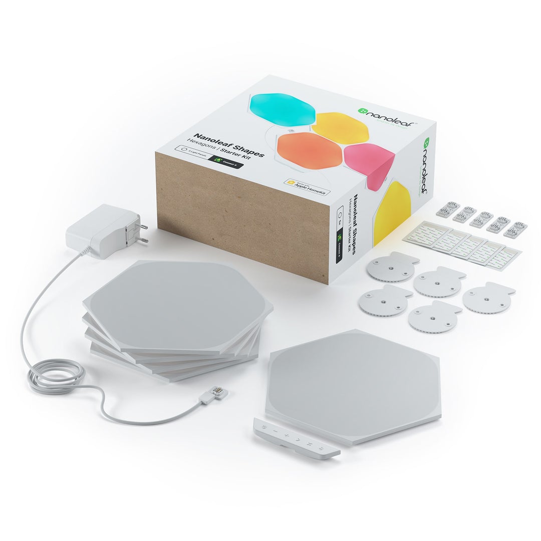 Nanoleaf Shapes Hexagon Smarter Kit 智能燈板入門套裝 (5塊裝) - 香港行貨