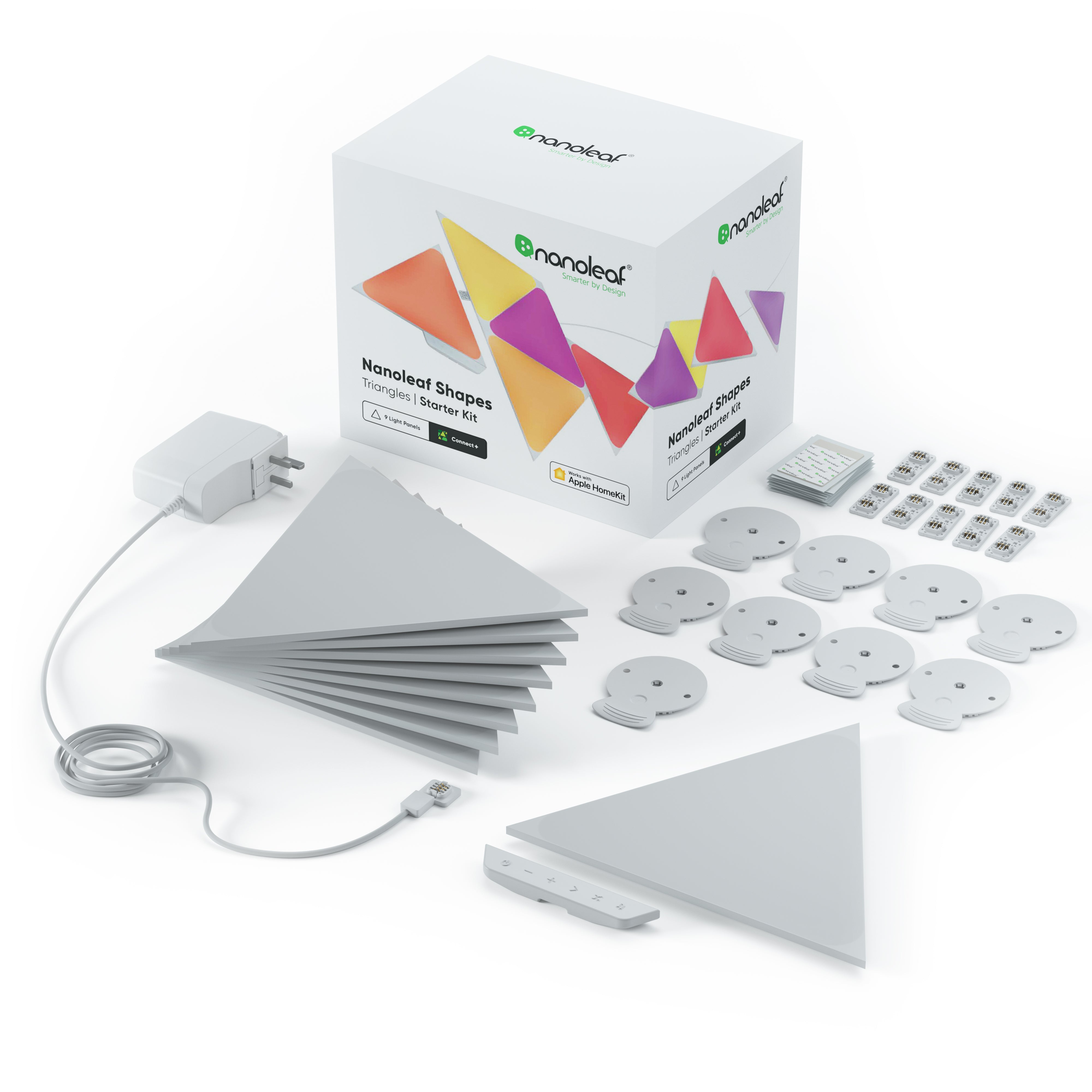 Nanoleaf Shapes Triangle Smarter Kit 智能三角形燈板入門套裝 (9塊裝) - 香港行貨